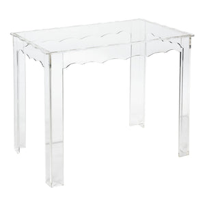 Atlas Jacobs Nesting Tables - Chic Clear Acrylic Design for Modern Living Room or Bedroom Decor Style Set of 3 Square Clear TA11104-01S