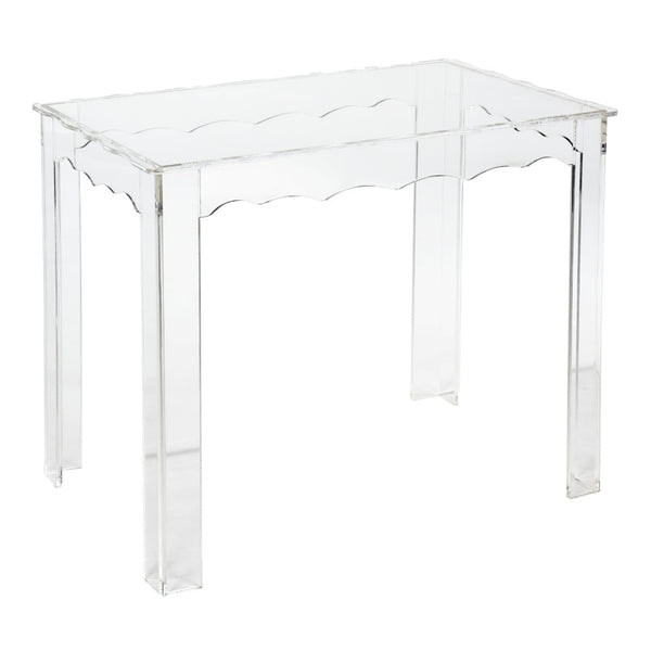 Atlas Jacobs Nesting Tables - Chic Clear Acrylic Design for Modern Living Room or Bedroom Decor Style Set of 3 Square Clear TA11104-01S