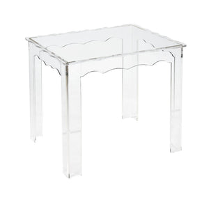 Atlas Jacobs Nesting Tables - Chic Clear Acrylic Design for Modern Living Room or Bedroom Decor Style Set of 3 Square Clear TA11104-01S
