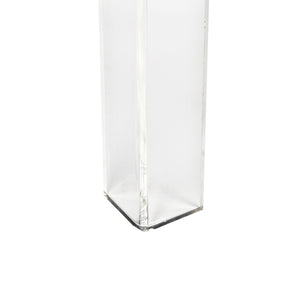 Atlas Jacobs Nesting Tables - Chic Clear Acrylic Design for Modern Living Room or Bedroom Decor Style Set of 3 Square Clear TA11104-01S