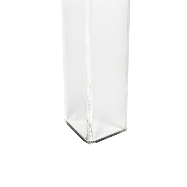 Atlas Jacobs Nesting Tables - Chic Clear Acrylic Design for Modern Living Room or Bedroom Decor Style Set of 3 Square Clear TA11104-01S