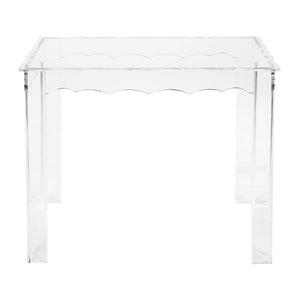 Atlas Jacobs Nesting Tables - Chic Clear Acrylic Design for Modern Living Room or Bedroom Decor Style Set of 3 Square Clear TA11104-01S
