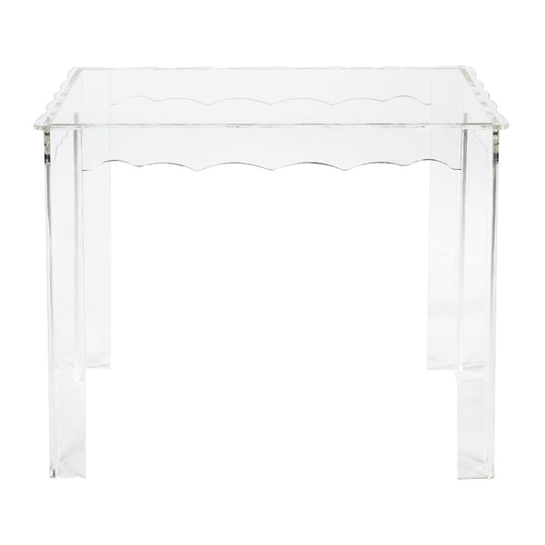 Atlas Jacobs Nesting Tables - Chic Clear Acrylic Design for Modern Living Room or Bedroom Decor Style Set of 3 Square Clear TA11104-01S