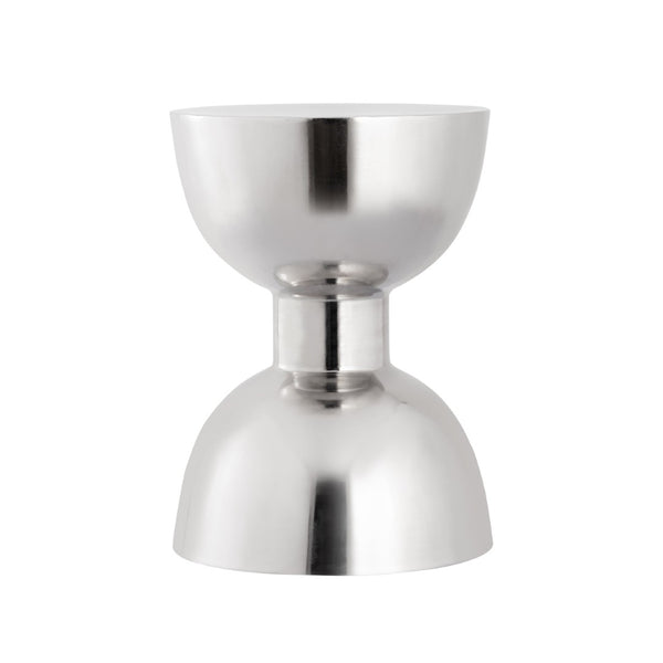 Atlas Julio Accent Table - Polished Silver Hourglass Design for Modern Spaces, Versatile & Durable Decor TA11106-01