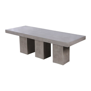 Atlas Kingston Outdoor Dining Table – Modern Polished Concrete for Year-Round Entertaining & Durability TA11109-01