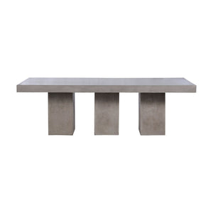Atlas Kingston Outdoor Dining Table – Modern Polished Concrete for Year-Round Entertaining & Durability TA11109-01