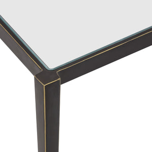 Atlas Leon Coffee Table – French-Inspired Elegance with Clear Glass Top & Dark Bronze Frame for Modern Spaces TA11115-01