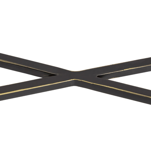 Atlas Leon Console Table - Elegant French-Inspired Design with Clear Glass Top & Dark Bronze Legs for Versatile Spaces TA11116-01