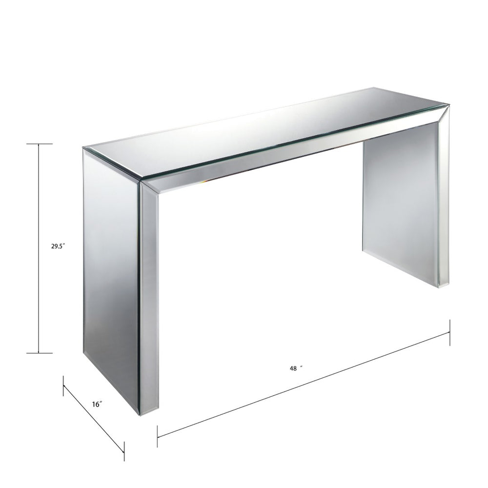 Atlas Matinee Console Table - Mirrored Elegance for Modern Living Spaces, Foyers & Hallways - 48" Wide TA11121-01
