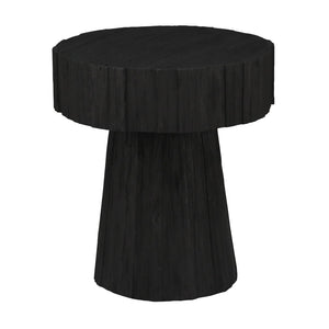 Atlas Minato Accent Table - Stunning Mahogany with Shou Sugi Ban Finish for Modern Living Spaces TA11124-01
