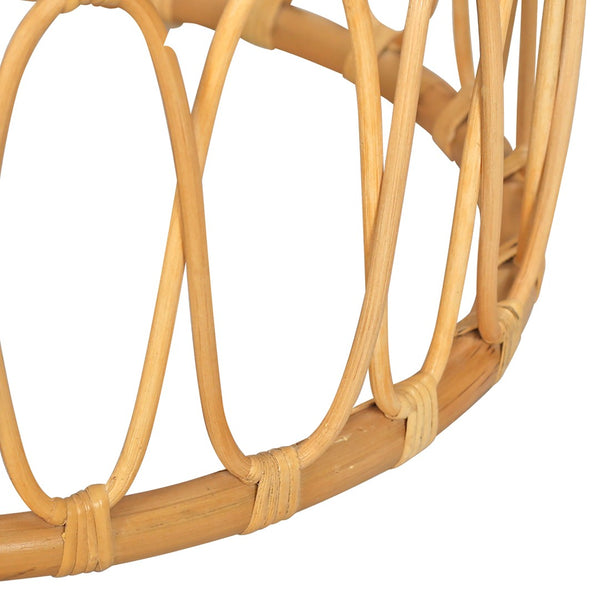 Atlas Pala Accent Table - Artisan-Crafted Round Drum Design with Woven Cane Top for Stylish Interiors TA11136-01