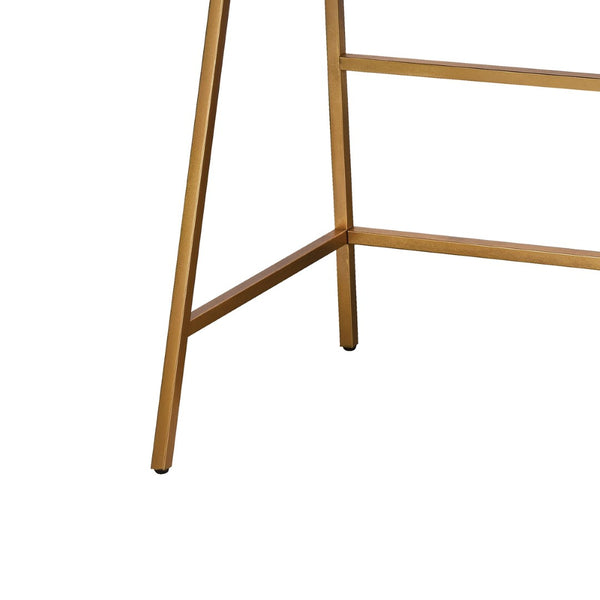 Atlas Peerage Console Table – Chic Modern Desk with Gold Leaf Finish for Home Office & Stylish Entryway TA11140-01
