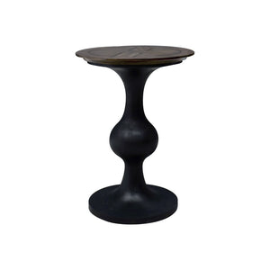 Atlas Piedmont Accent Table - Rustic Two-Tone Design with Curved Base, Perfect for Any Small Space Decor TA11141-01