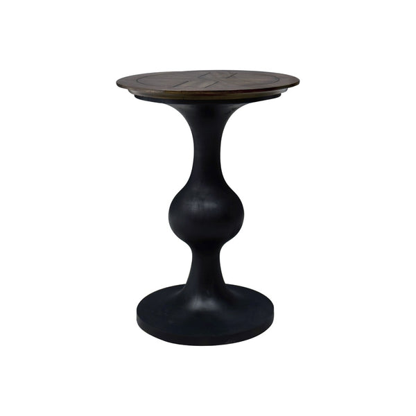 Atlas Piedmont Accent Table - Rustic Two-Tone Design with Curved Base, Perfect for Any Small Space Decor TA11141-01