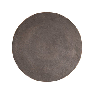 Atlas Pillar Round Pedestal Side Table - Modern Minimalism with Antique Bronze Finish for Any Space TA11144-01