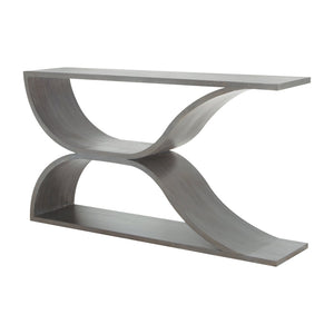 Atlas Pin Hollow Console Table - Handcrafted Mahogany Art Piece with Modern Design for Entryway or Living Room TA11145-01