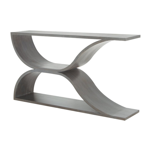 Atlas Pin Hollow Console Table - Handcrafted Mahogany Art Piece with Modern Design for Entryway or Living Room TA11145-01