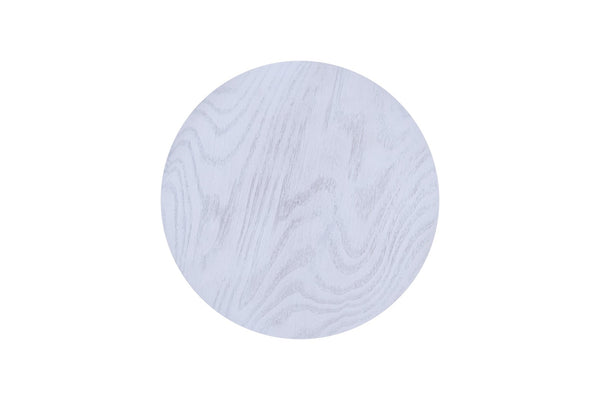 Atlas Prospect Accent Table - Elegant White Ash Burl with Swivel Trays for Stylish Storage & Display TA11149-01