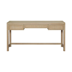 Atlas Rio Desk - Sustainably Crafted Mahogany with Cane-Front Drawers for Coastal-Inspired Elegance TA11156-01