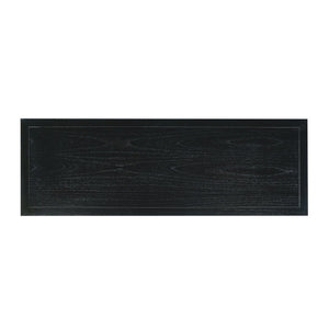 Atlas Rio Desk - Elegant Black Mahogany Workspace with Cane Drawer Accents for Modern & Traditional Spaces TA11156-02
