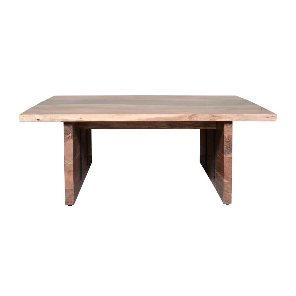 Atlas River Wood Coffee Table - Elegant Acacia Design with Natural Stain for Coastal & Rustic Interiors TA11157-01