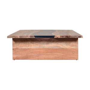 Atlas River Wood Coffee Table - Elegant Acacia Design with Natural Stain for Coastal & Rustic Interiors TA11157-01