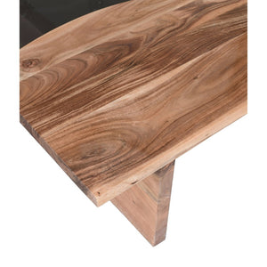 Atlas River Wood Coffee Table - Elegant Acacia Design with Natural Stain for Coastal & Rustic Interiors TA11157-01