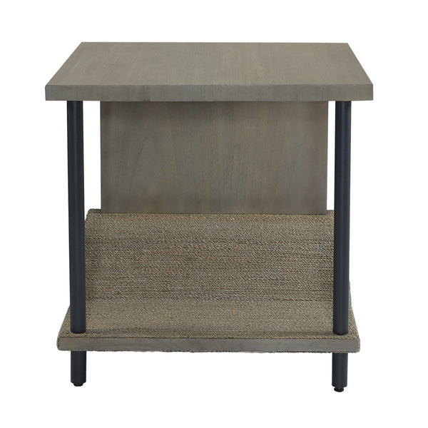 Atlas Riverview Accent Table – Modern Coastal Charm with Multi-Level Storage and Stylish Design for Any Space Gray TA11158-02