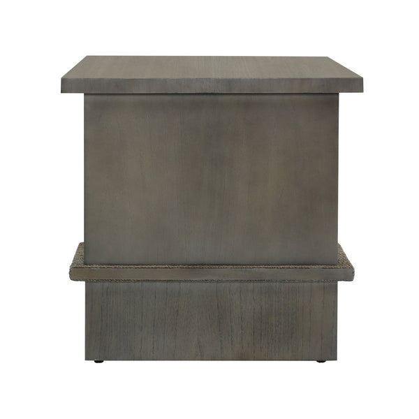 Atlas Riverview Accent Table – Modern Coastal Charm with Multi-Level Storage and Stylish Design for Any Space Gray TA11158-02