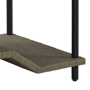 Atlas Riverview Accent Table – Modern Coastal Charm with Multi-Level Storage and Stylish Design for Any Space Gray TA11158-02