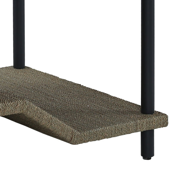 Atlas Riverview Accent Table – Modern Coastal Charm with Multi-Level Storage and Stylish Design for Any Space Gray TA11158-02