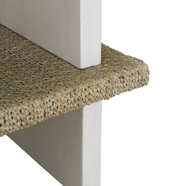 Atlas Riverview Coffee Table – Coastal-Inspired White Design with Multi-Height Storage Shelf & Elegance TA11159-01