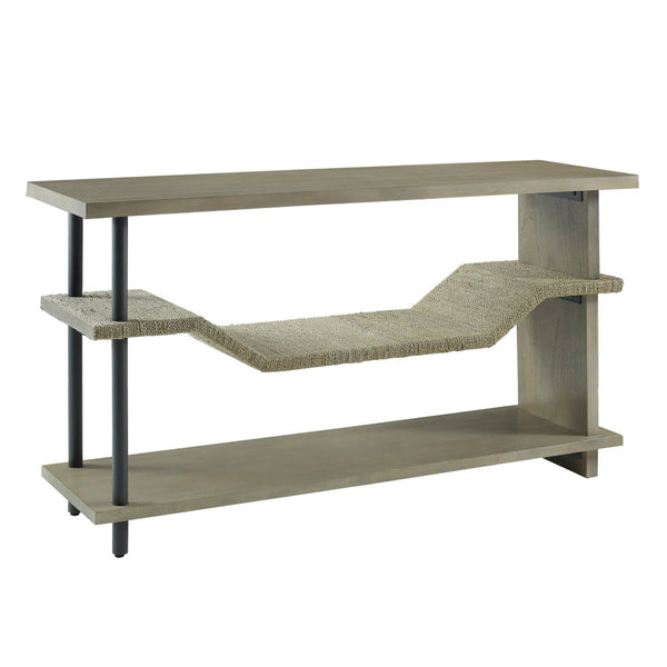 Atlas Riverview Console Table - Stylish Gray Three-Tier Design for Versatile Home Storage & Decor TA11160-01