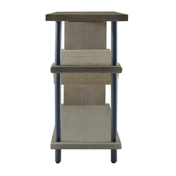 Atlas Riverview Console Table - Stylish Gray Three-Tier Design for Versatile Home Storage & Decor TA11160-01