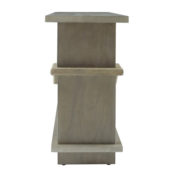 Atlas Riverview Console Table - Stylish Gray Three-Tier Design for Versatile Home Storage & Decor TA11160-01