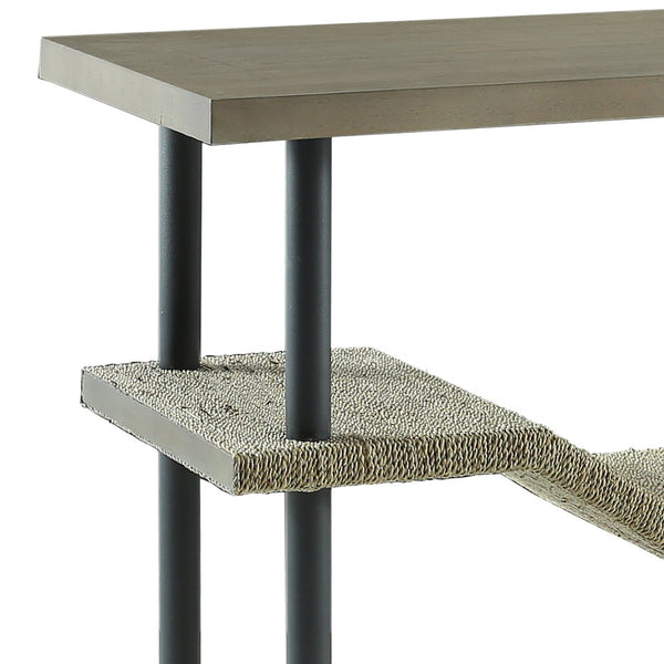 Atlas Riverview Console Table - Stylish Gray Three-Tier Design for Versatile Home Storage & Decor TA11160-01
