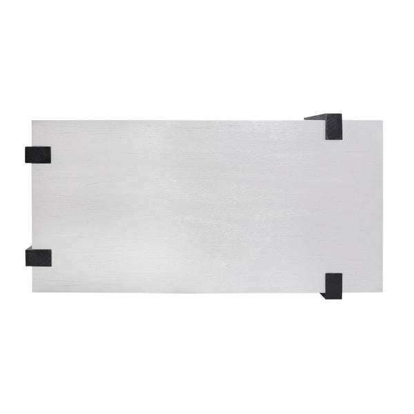 Atlas Riviera Coffee Table - Modern Two-Tone Checkmate White & Black Design for Contemporary Living Spaces TA11161-01