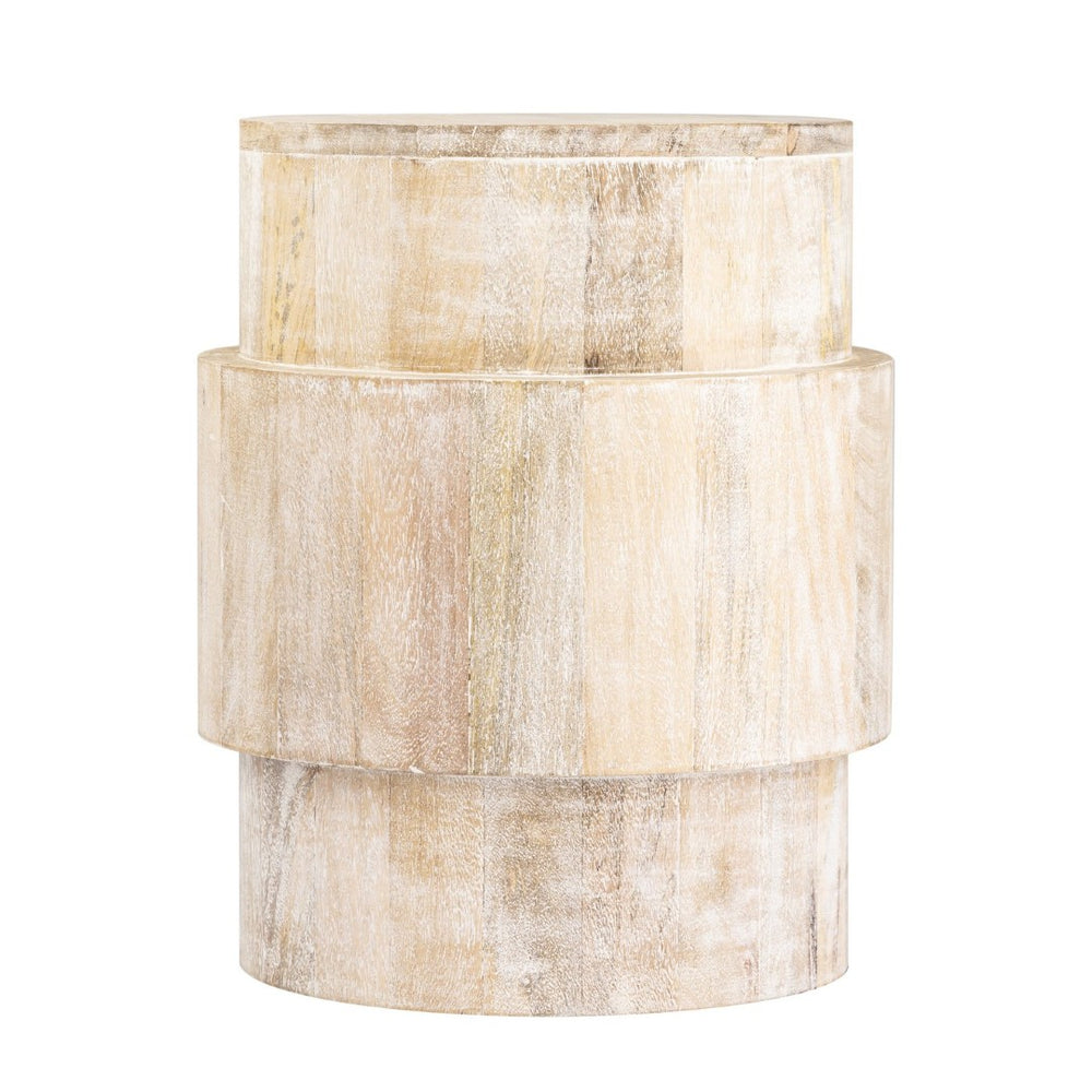 Atlas Robbins Accent Table - Versatile Solid Wood Design with Whitewash Finish for Modern Spaces TA11162-01