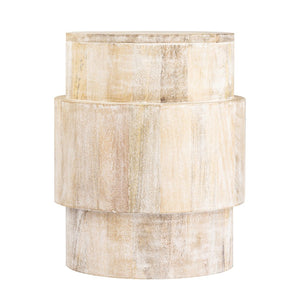 Atlas Robbins Accent Table - Versatile Solid Wood Design with Whitewash Finish for Modern Spaces TA11162-01
