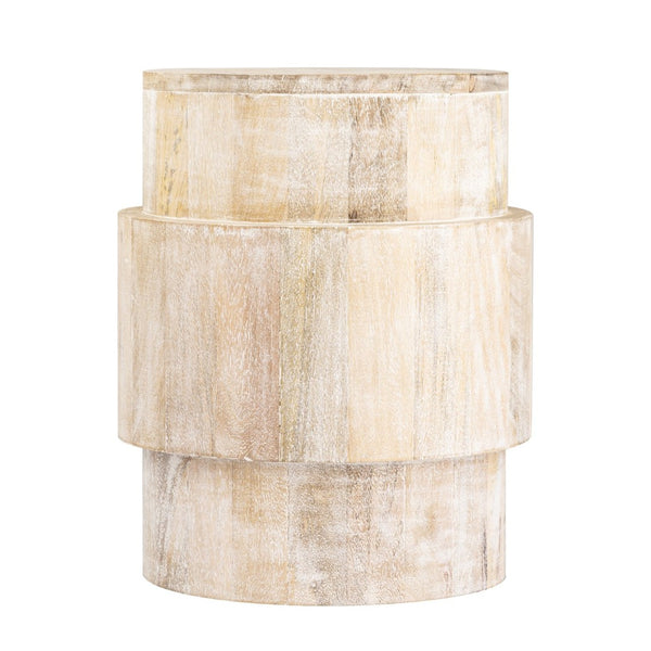 Atlas Robbins Accent Table - Versatile Solid Wood Design with Whitewash Finish for Modern Spaces TA11162-01