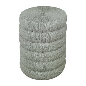 Atlas Sawyer Coastal-Inspired Accent Table with Seagrass Weave - Stylish, Durable, and Versatile Design Evergreen Fog TA11169-02