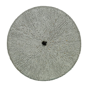 Atlas Sawyer Coastal-Inspired Accent Table with Seagrass Weave - Stylish, Durable, and Versatile Design Evergreen Fog TA11169-02
