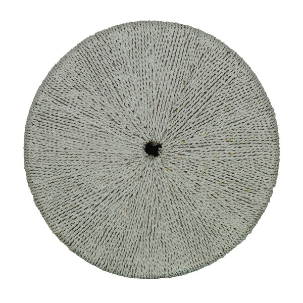 Atlas Sawyer Coastal-Inspired Accent Table with Seagrass Weave - Stylish, Durable, and Versatile Design Evergreen Fog TA11169-02