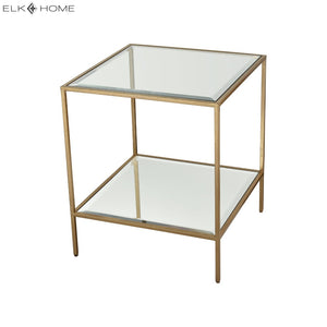 Atlas Scotch Mist Accent Table - Luxe Gold Leaf Finish, Compact Elegance for Modern & Traditional Spaces TA11172-01