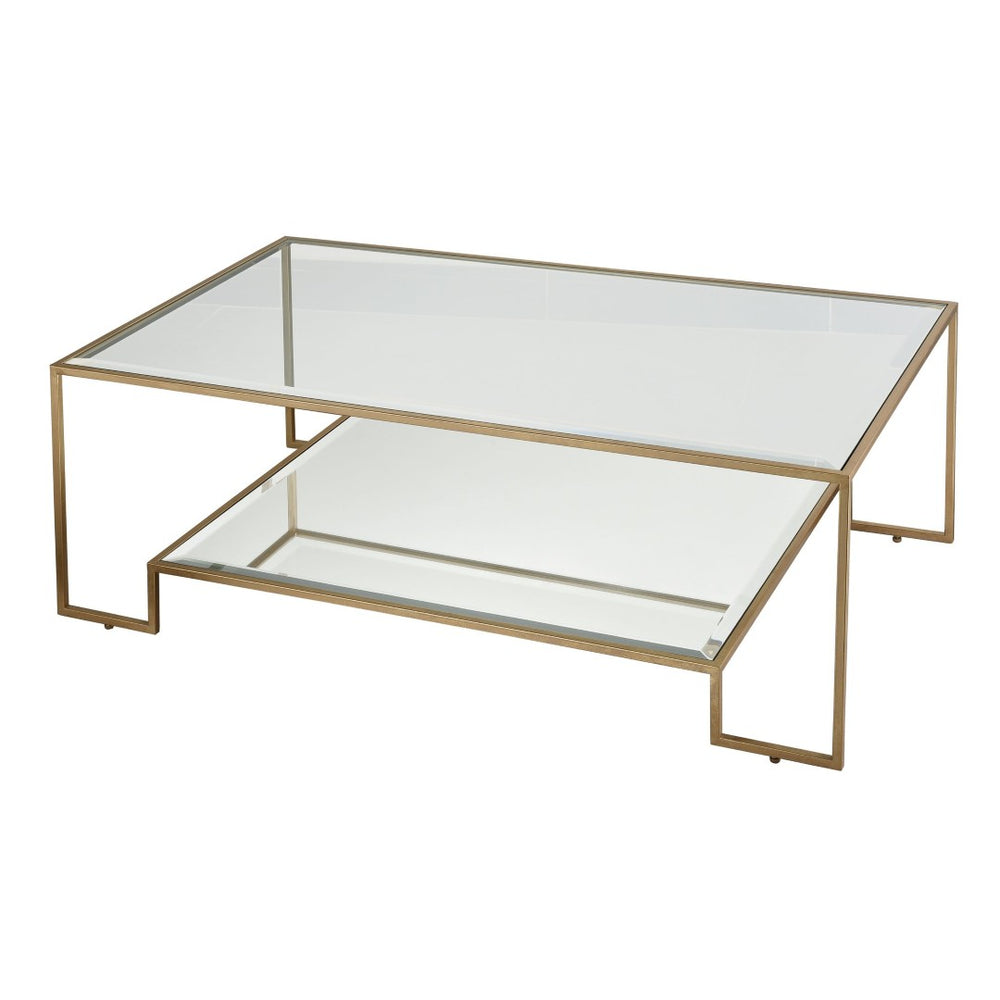 Atlas Scotch Coffee Table - Luxurious Gold Leaf Finish, Contemporary Design, Perfect for Modern Living Spaces! TA11173-01