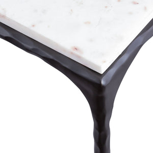 Atlas Seville Forged Coffee Table - Elegant Iron and Marble Design for Contemporary Living Spaces Graphite TA11177-02