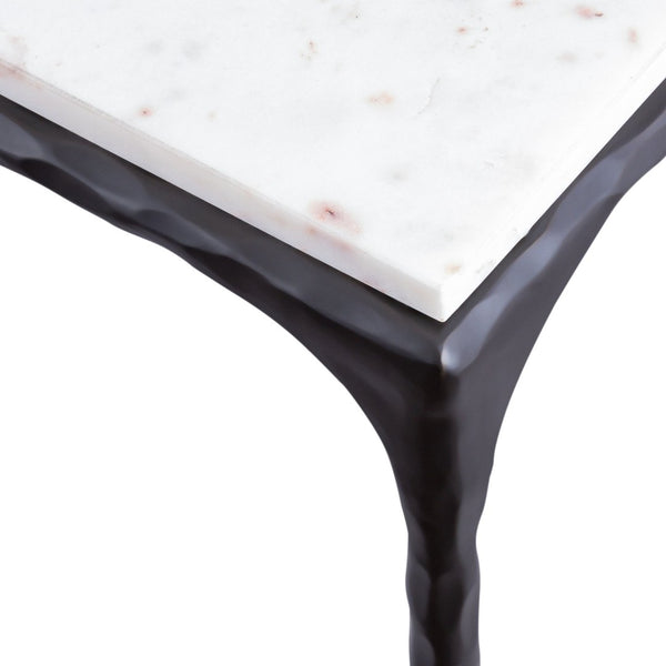Atlas Seville Forged Coffee Table - Elegant Iron and Marble Design for Contemporary Living Spaces Graphite TA11177-02