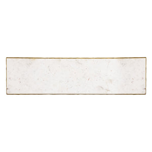 Atlas Seville Forged Console Table - Elegant Marble Top with Slim Iron Frame for Stylish Home Décor Antique Brass TA11178-01