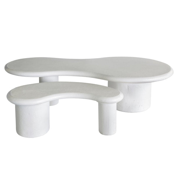 Atlas Stella Coffee Table - Minimalist Plaster White Elegance for Modern Living Spaces & Stylish Interiors TA11184-01