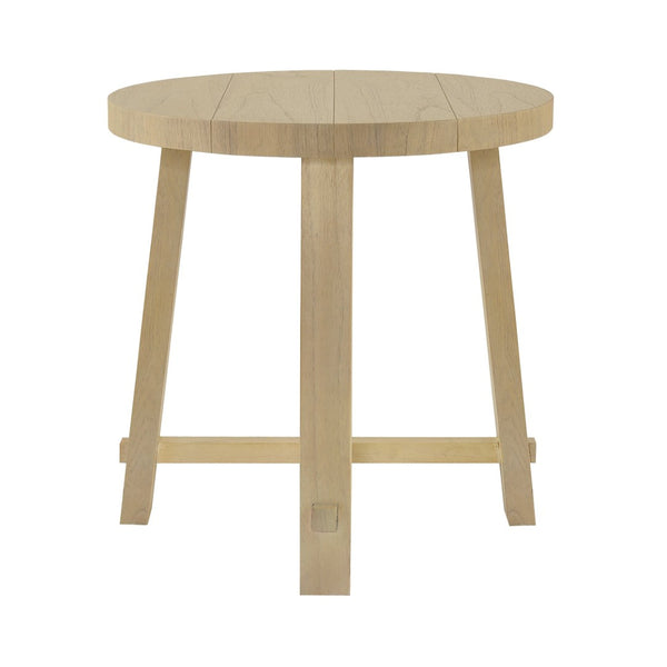 Atlas Sunset Harbor Accent Table - Coastal Charm with Sandy Cove Finish, Round Design, Perfect for Any Space TA11186-01